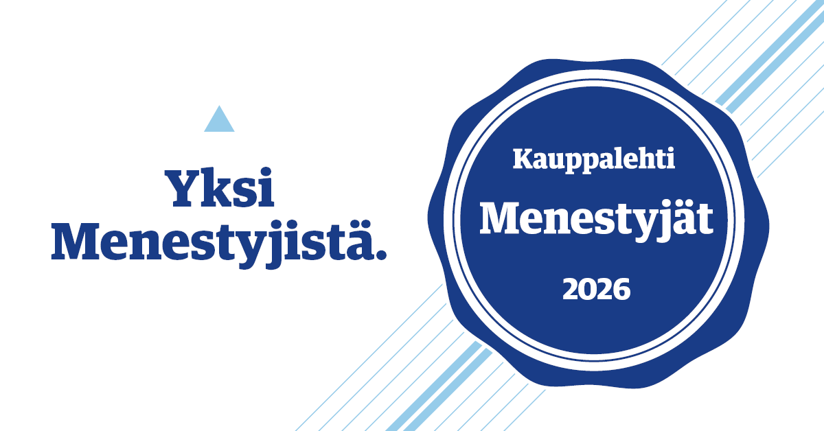 Kauppalehti Menestyjät 2026 – Yksi Menestyjistä